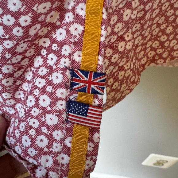 LON NYC Men’s Button Up Floral Print  Light Burgundy Camp Top Sz US L - Picture 4 of 8